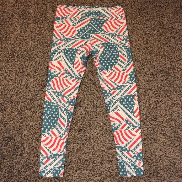 LulA-MERICA! 3 Tall n Curvy Lularoe Leggings! - Picture 3 of 12